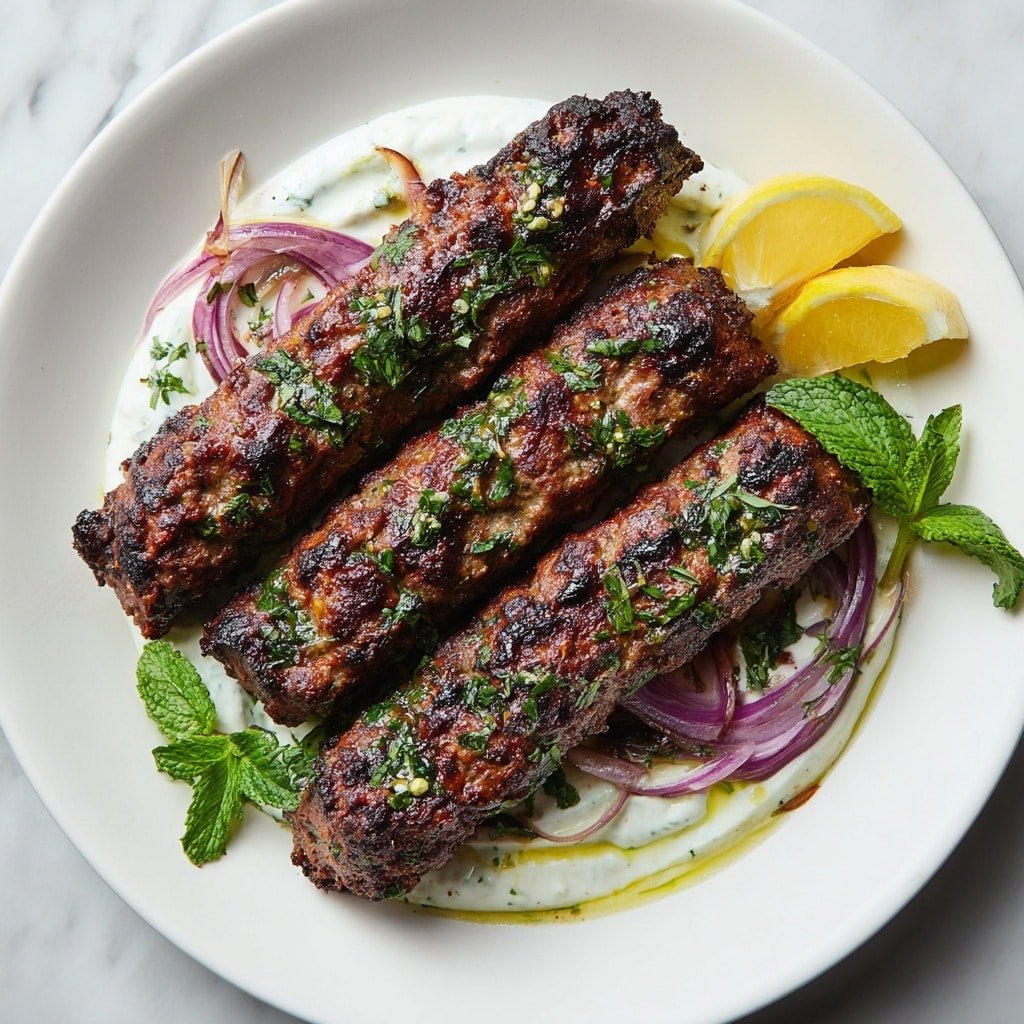 Crispy Turkish Lamb Kebabs with Yogurt Sauce Recipe - Article Image 1 — Crispy Turkish Lamb Kebabs, Turkish Lamb Kebabs with Yogurt Sauce, How to Make Turkish Lamb Kebabs, Authentic Turkish Lamb Kebab Recipe, Easy Turkish Lamb Kebabs