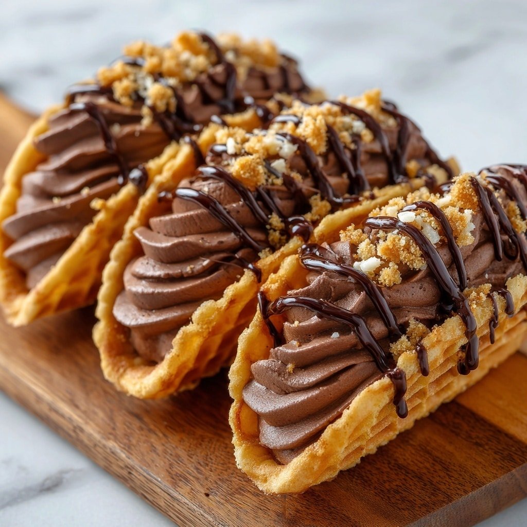 Homemade Choco Tacos with Ice Cream Recipe - Article Image 1 — Homemade Choco Tacos with Ice Cream, homemade choco taco recipe, how to make choco tacos at home, easy ice cream dessert ideas, homemade ice cream tacos