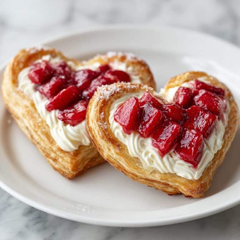 Strawberry Puff Pastry Danishes Recipe