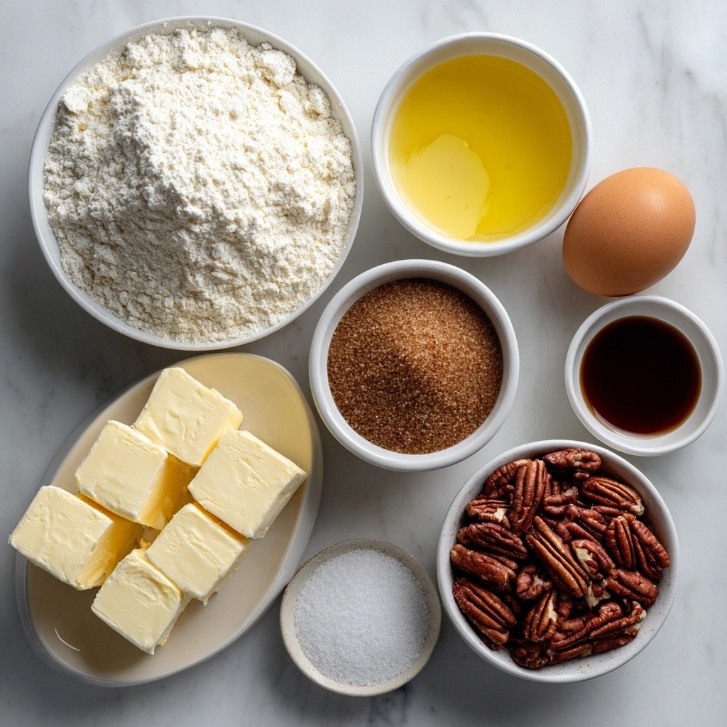 Pecan Tassies Recipe - Ingredients Image — Pecan Tassies, Pecan Tassies recipe, how to make Pecan Tassies, easy Pecan Tassies, holiday Pecan Tassies