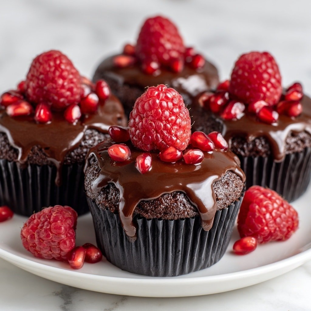 Raspberry Chocolate Lava Cupcakes Recipe - Article Image 2 — Raspberry Chocolate Lava Cupcakes, chocolate lava cupcakes with raspberries, molten chocolate cupcake recipe, raspberry-filled chocolate cupcakes, easy lava cupcake recipe