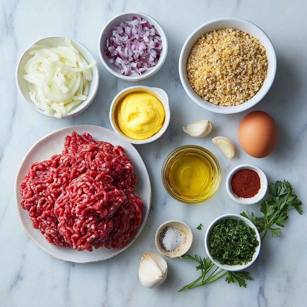 Healthy Chicken Burgers Recipe - Ingredients Image — Healthy Chicken Burgers, Healthy Chicken Burgers Recipe, nutritious chicken burger ideas, easy healthy chicken patties, wholesome chicken burger dinner