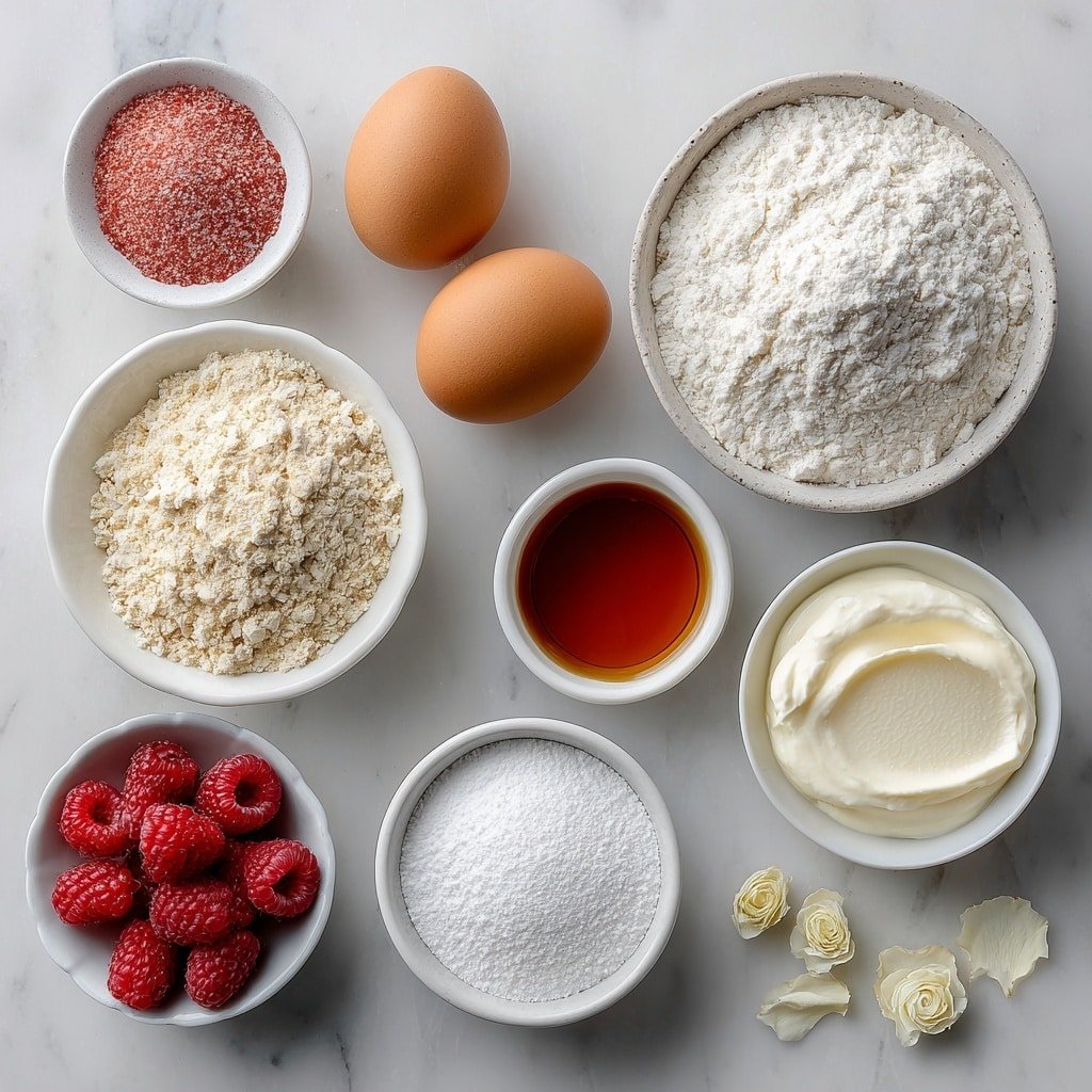 Pink Galentines Pancakes Recipe - Ingredients Image — Pink Galentines Pancakes, pink pancakes recipe, Valentine's brunch ideas, easy pink pancake recipe, floral breakfast ideas