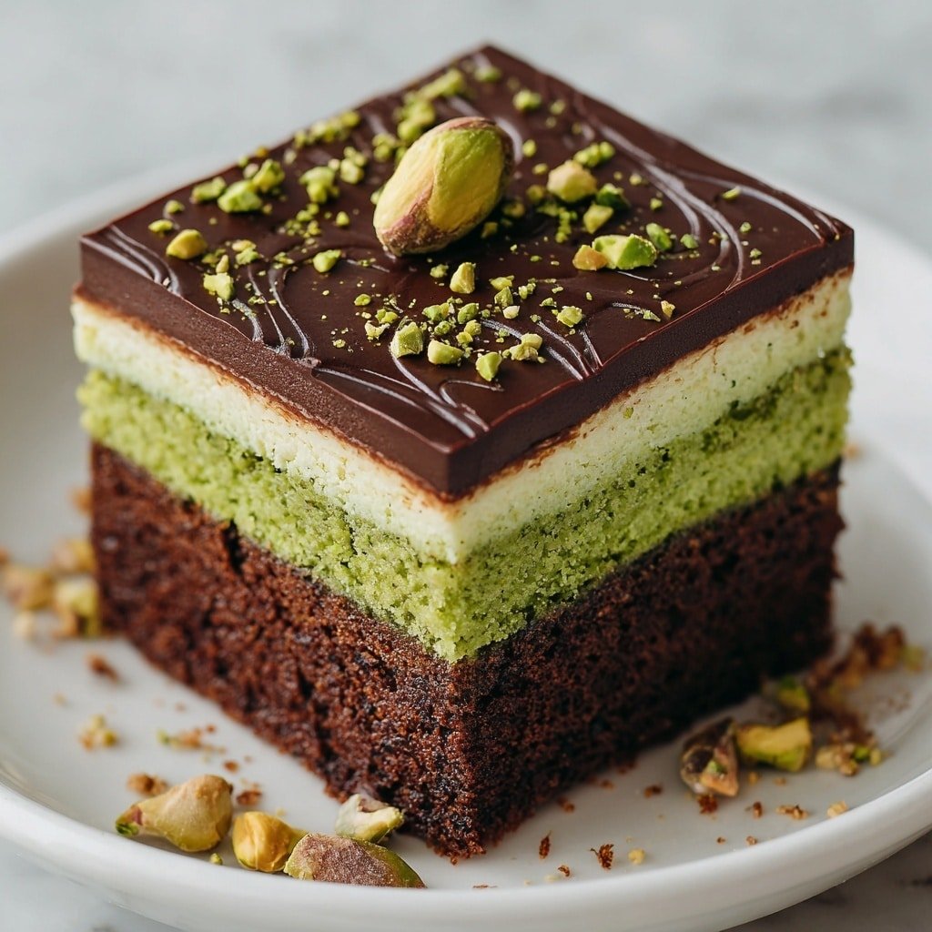 Dubai Chocolate Brownies with Pistachio Filling Recipe - Article Image 1 — Dubai Chocolate Brownies with Pistachio Filling, pistachio-filled chocolate brownies, Dubai desserts, pistachio pastry brownies, decadent chocolate and pistachio treat