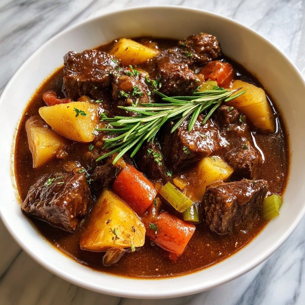 Hearty Beef Stew in Dutch Oven Recipe - Article Image 1 — Hearty Beef Stew in Dutch Oven, hearty beef stew, Dutch oven beef stew, comforting beef stew recipe, slow-cooked beef stew