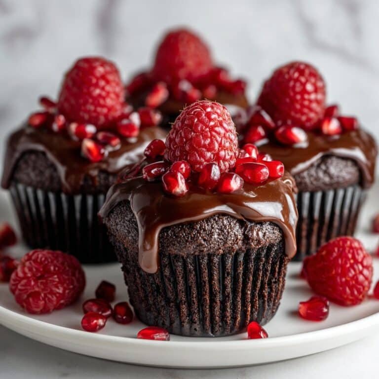 Raspberry Chocolate Lava Cupcakes Recipe