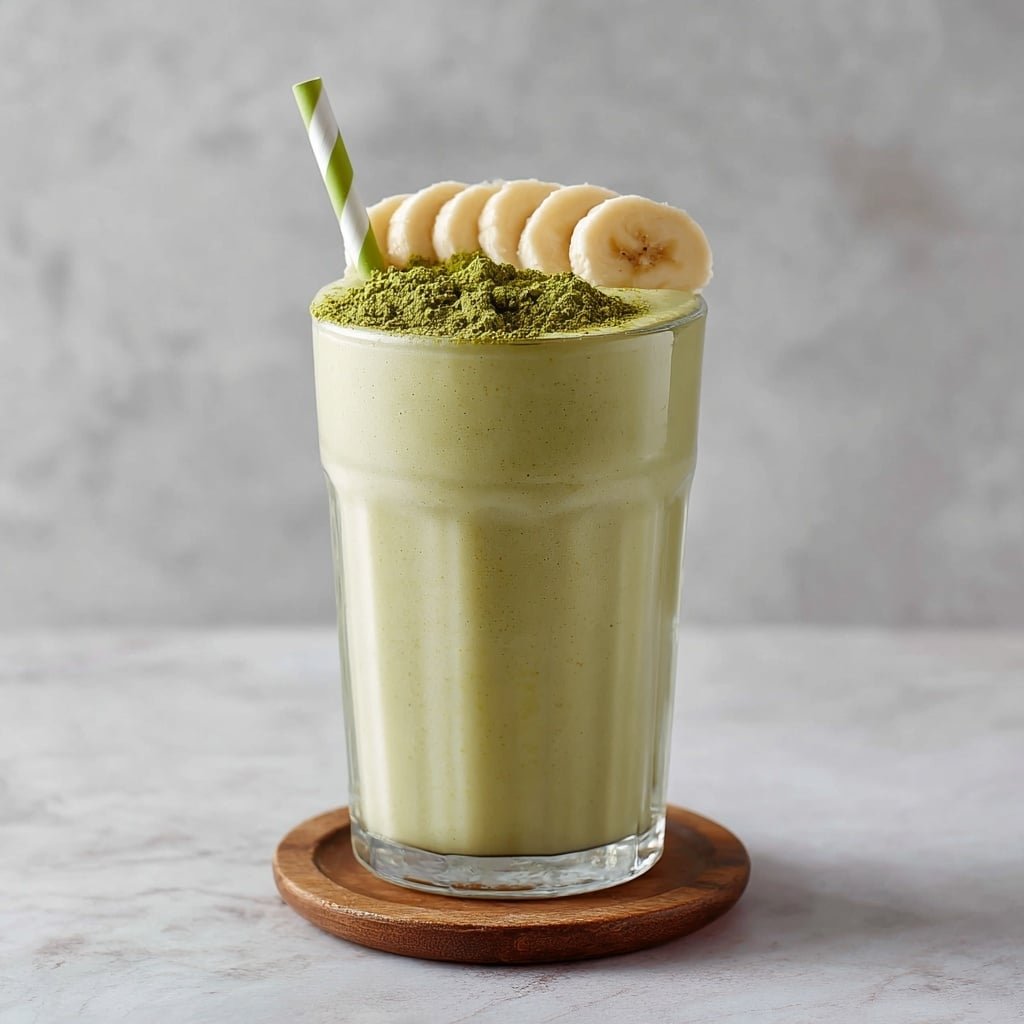 Banana Matcha Smoothie Recipe - Article Image 1 — Banana Matcha Smoothie, healthy smoothie recipes, green tea banana drink, easy smoothie ideas, refreshing breakfast smoothies