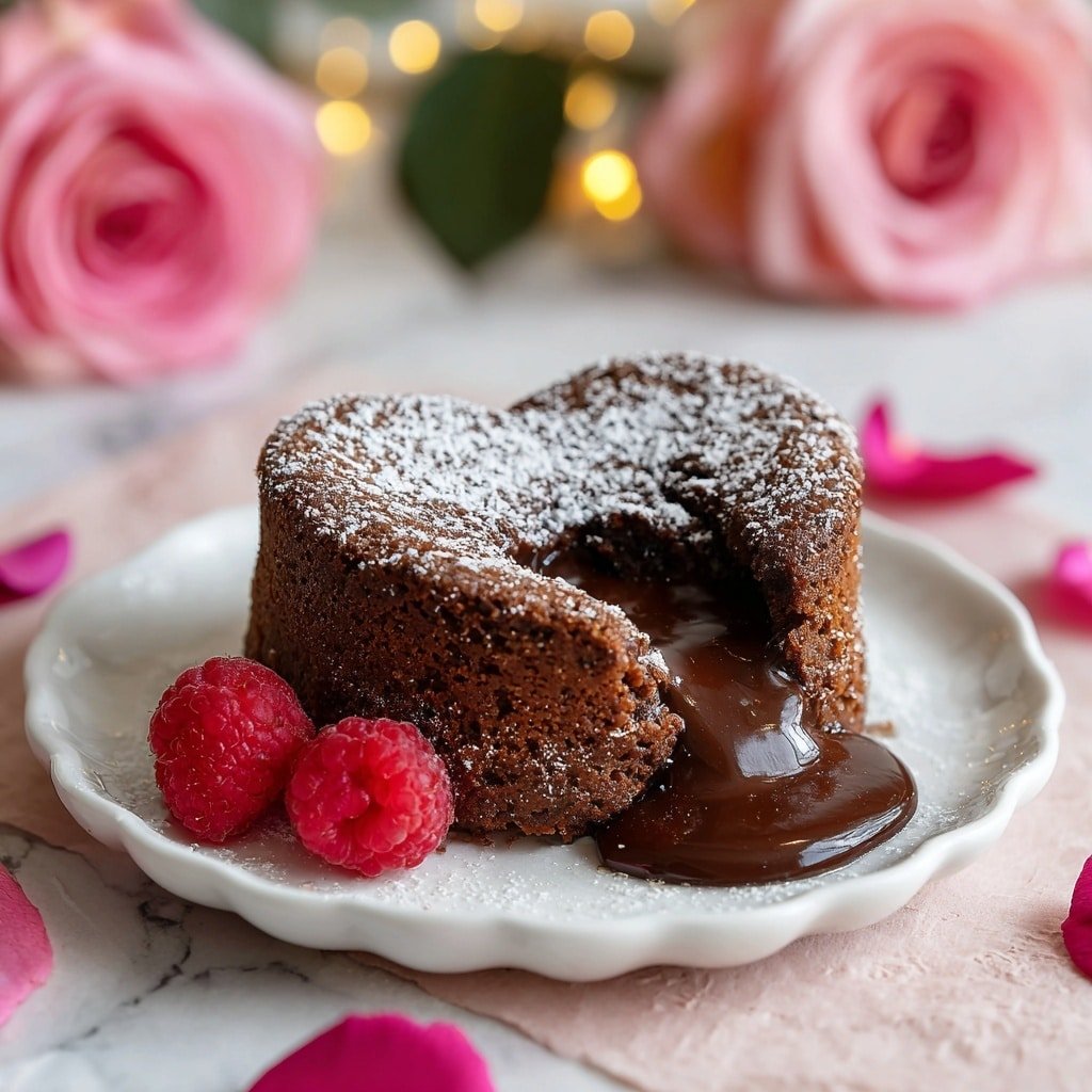 Chocolate Lava Hearts Recipe - Article Image 1 — Chocolate Lava Hearts, molten chocolate cake, indulgent dessert, easy chocolate lava recipe, romantic chocolate dessert