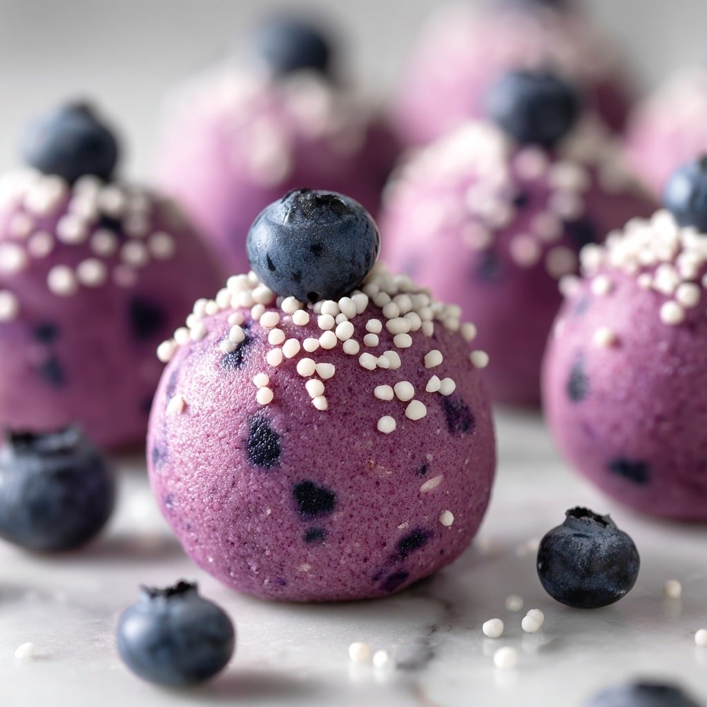 Blueberry Protein Cheesecake Bites Recipe - Article Image 2 — Blueberry Protein Cheesecake Bites, healthy snack bites, no-bake cheesecake treats, easy protein dessert, quick blueberry snack