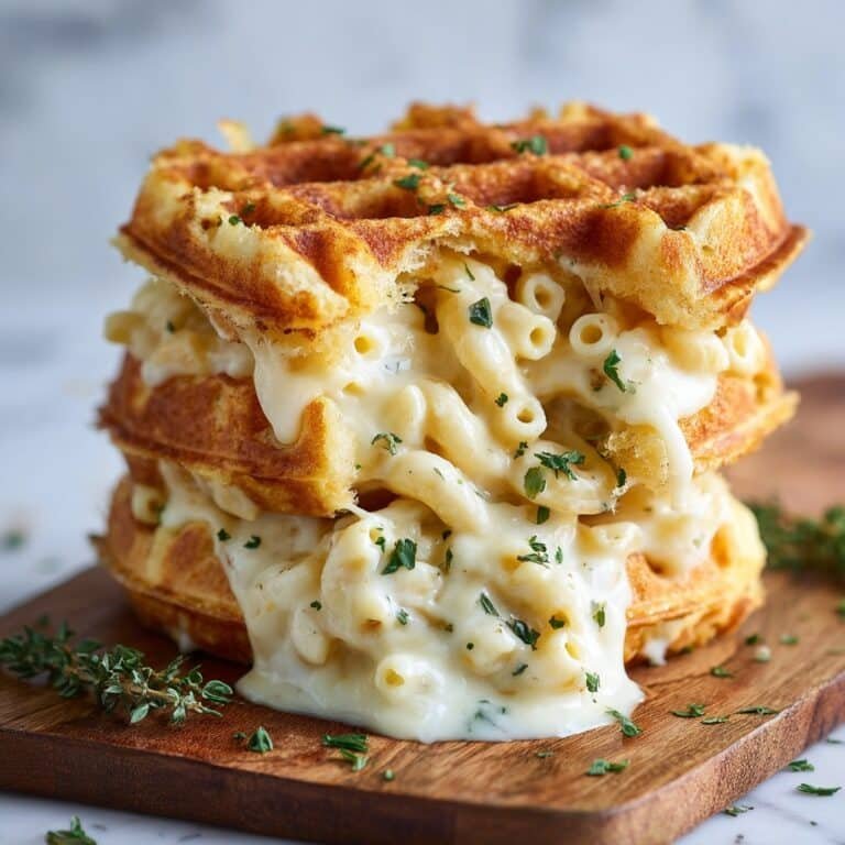 Truffle Mac and Cheese Waffle Sandwich Recipe