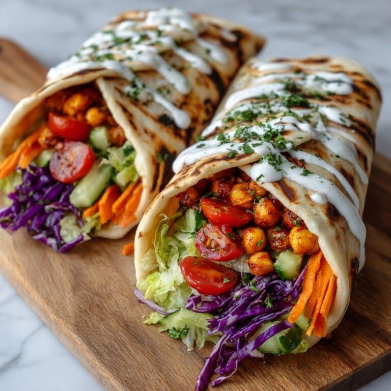 Roasted Chickpea and Pepper Wraps Recipe