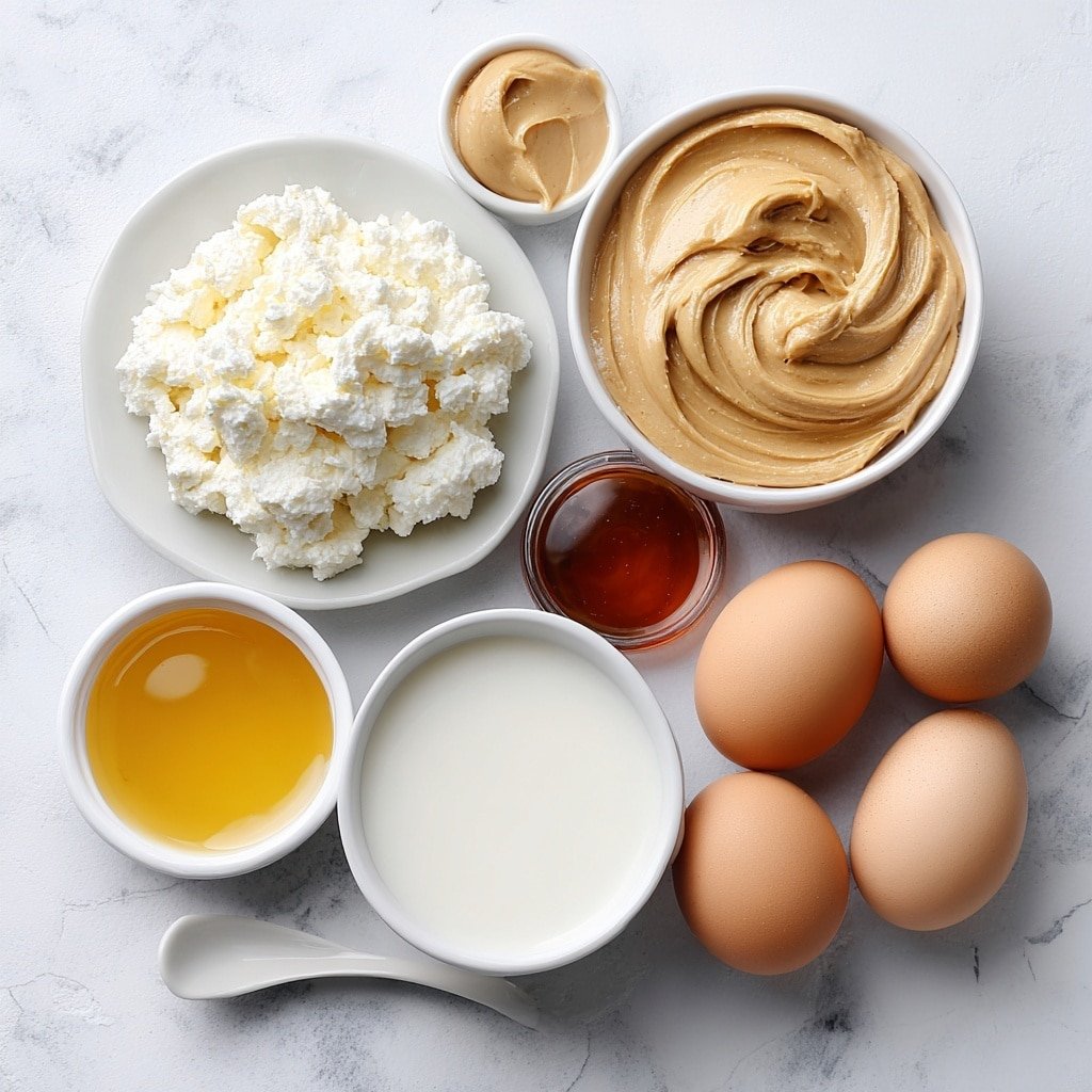 Healthy Cottage Cheese Peanut Butter Mousse Recipe - Ingredients Image — Healthy Cottage Cheese Peanut Butter Mousse, healthy mousse with cottage cheese, quick nutritious dessert, high-protein cottage cheese desserts, easy healthy mousse recipe