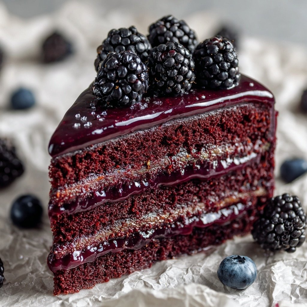 Dark Chocolate Blackberry Cake Recipe - Article Image 1 — Dark Chocolate Blackberry Cake, Chocolate Blackberry Cake, Blackberries and Dark Chocolate Dessert, Gourmet Blackberry Cake Recipe, Moist BlackBerry Chocolate Cake