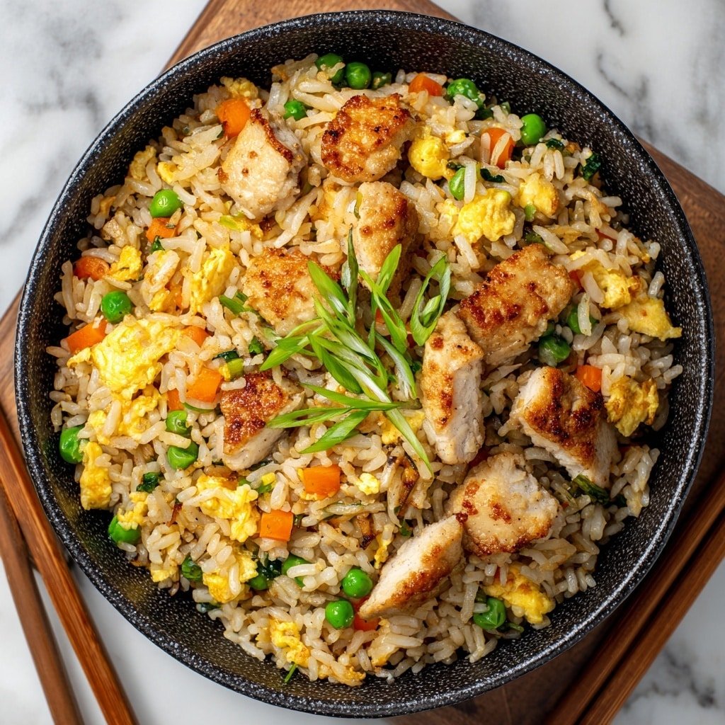 Easy Chicken Fried Rice Recipe - Article Image 1 — Easy Chicken Fried Rice, chicken fried rice, homemade fried rice, stir-fry chicken rice, best chicken fried rice