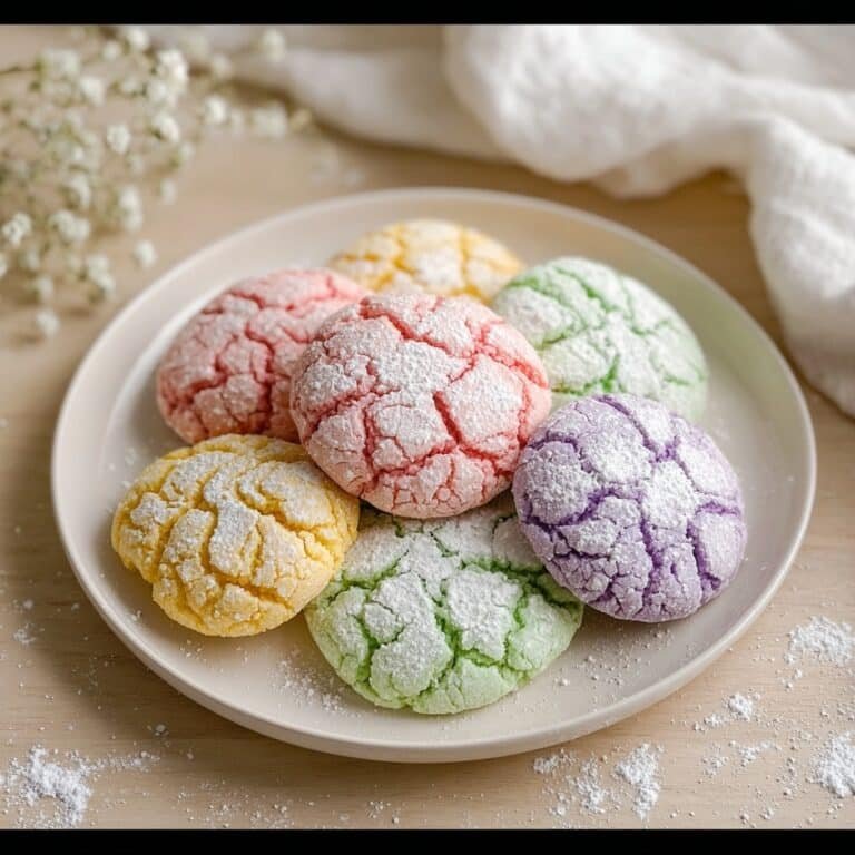 Colorful Spring Crinkle Cookies Recipe