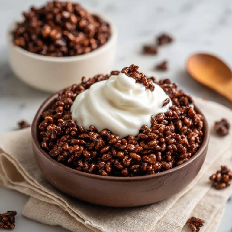 Healthy Crispy Chocolate Puffed Rice Cereal Recipe