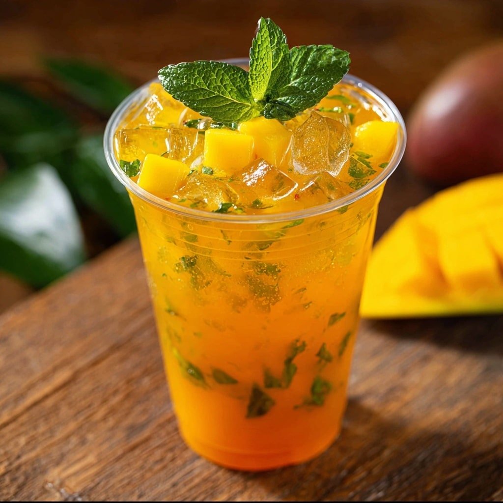 Mango Iced Tea Recipe - Article Image 2 — Mango Iced Tea, Mango Iced Tea Recipe, Tropical Iced Tea, Refreshing Mango Drink, Easy Mango Iced Tea