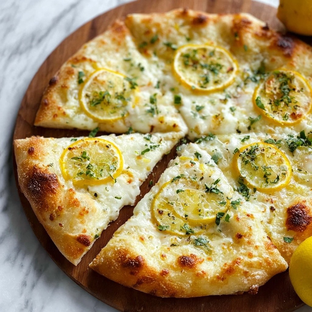 Lemon Herb Pizza with Mozzarella Recipe - Article Image 1 — Lemon Herb Pizza with Mozzarella, Lemon Herb Pizza, Homemade Lemon Herb Pizza, Summer Herb Pizza, Easy Lemon Chicken Pizza