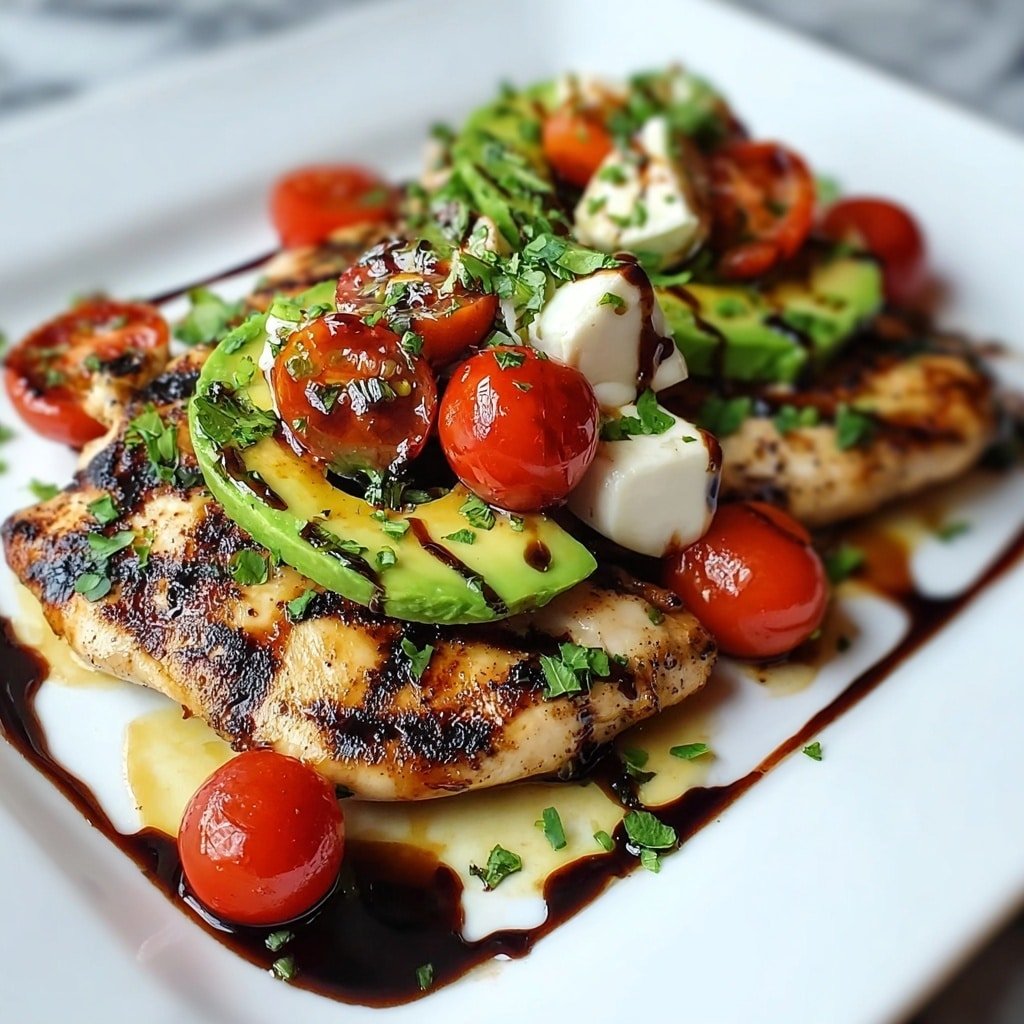 Grilled Avocado Chicken Recipe - Article Image 1 — Grilled Avocado Chicken, grilled chicken with avocado, easy chicken recipes, healthy grilled chicken, flavorful chicken dinner