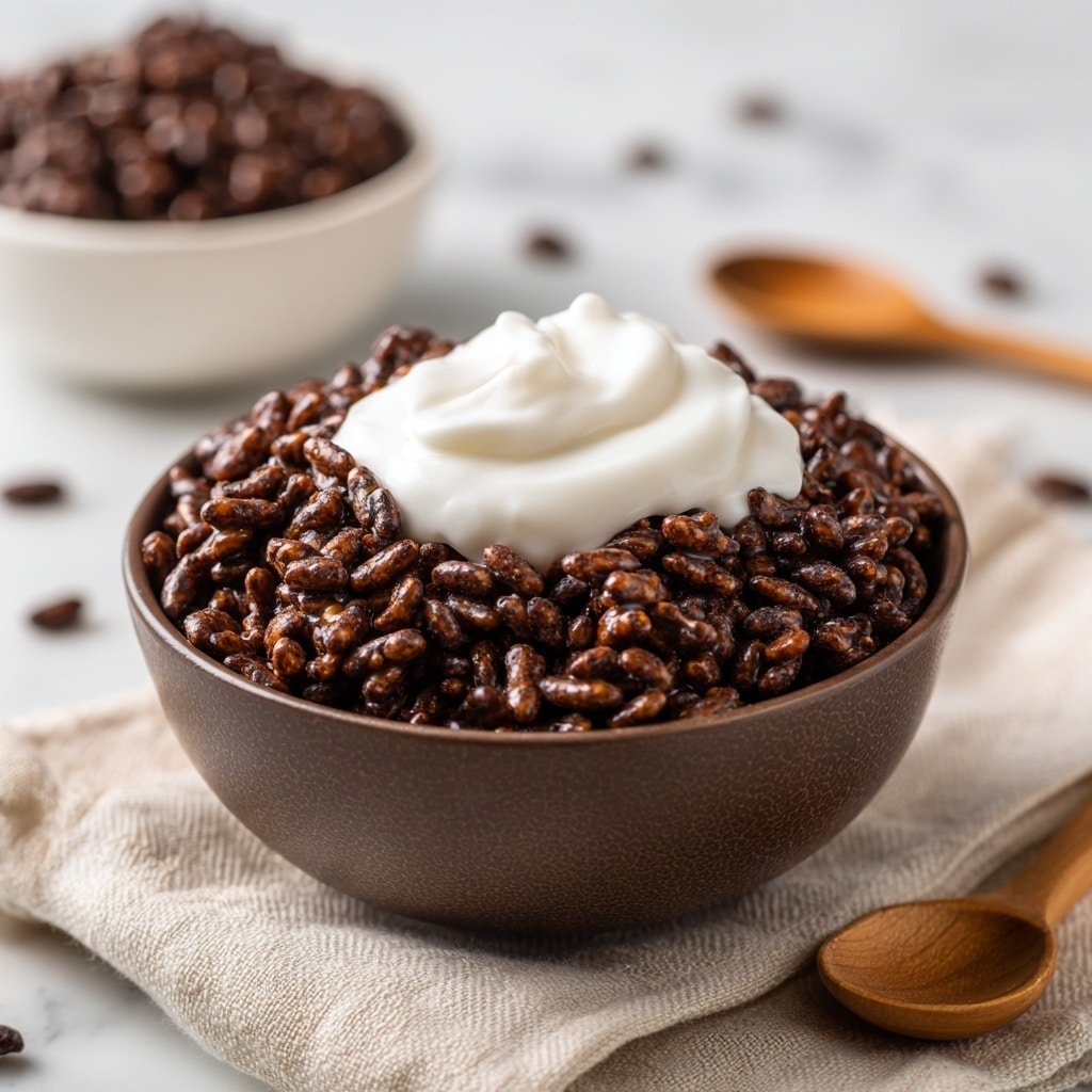 Healthy Crispy Chocolate Puffed Rice Cereal Recipe - Article Image 1 — Healthy Crispy Chocolate Puffed Rice Cereal, healthy chocolate puffed rice snack, homemade crispy cereal with cacao, nutritious chocolate puffed rice, quick healthy breakfast ideas