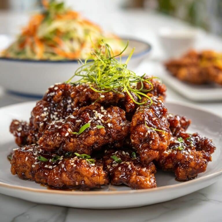 Crispy Korean Fried Chicken with Yangnyeom Sauce Recipe