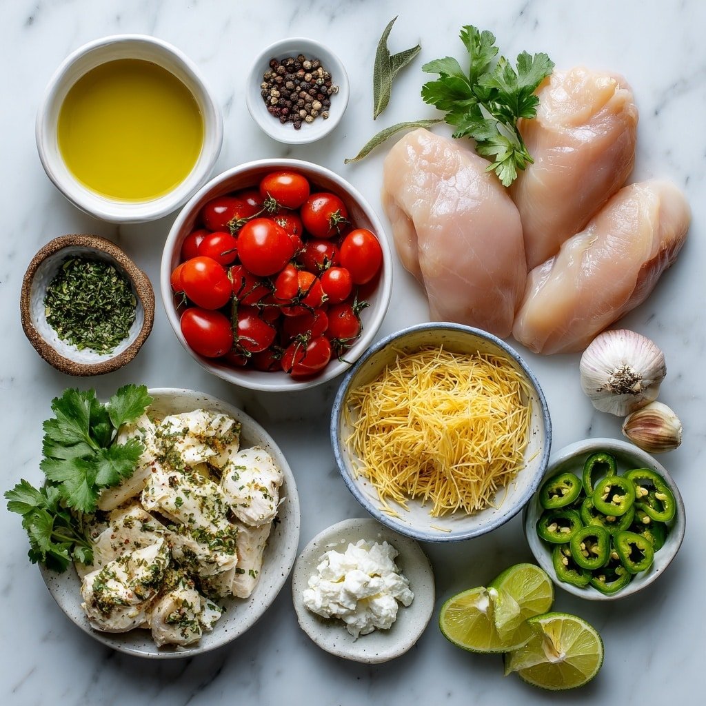 Chicken Fideo Soup with Tomato Broth Recipe - Ingredients Image — Chicken Fideo Soup with Tomato Broth, easy Mexican chicken noodle soup, cozy fideo soup recipe, homemade tomato broth soup, comforting chicken noodle soup