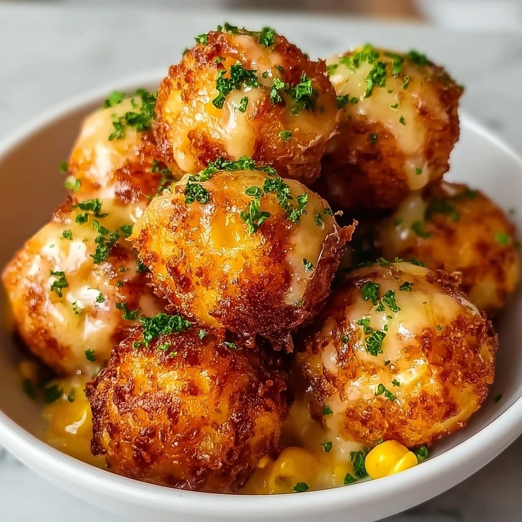Crispy Corn Cheese Bites Recipe - Article Image 2 — Crispy Corn Cheese Bites, cheesy snack recipes, crispy appetizer ideas, baked corn cheese bites, easy finger food recipes