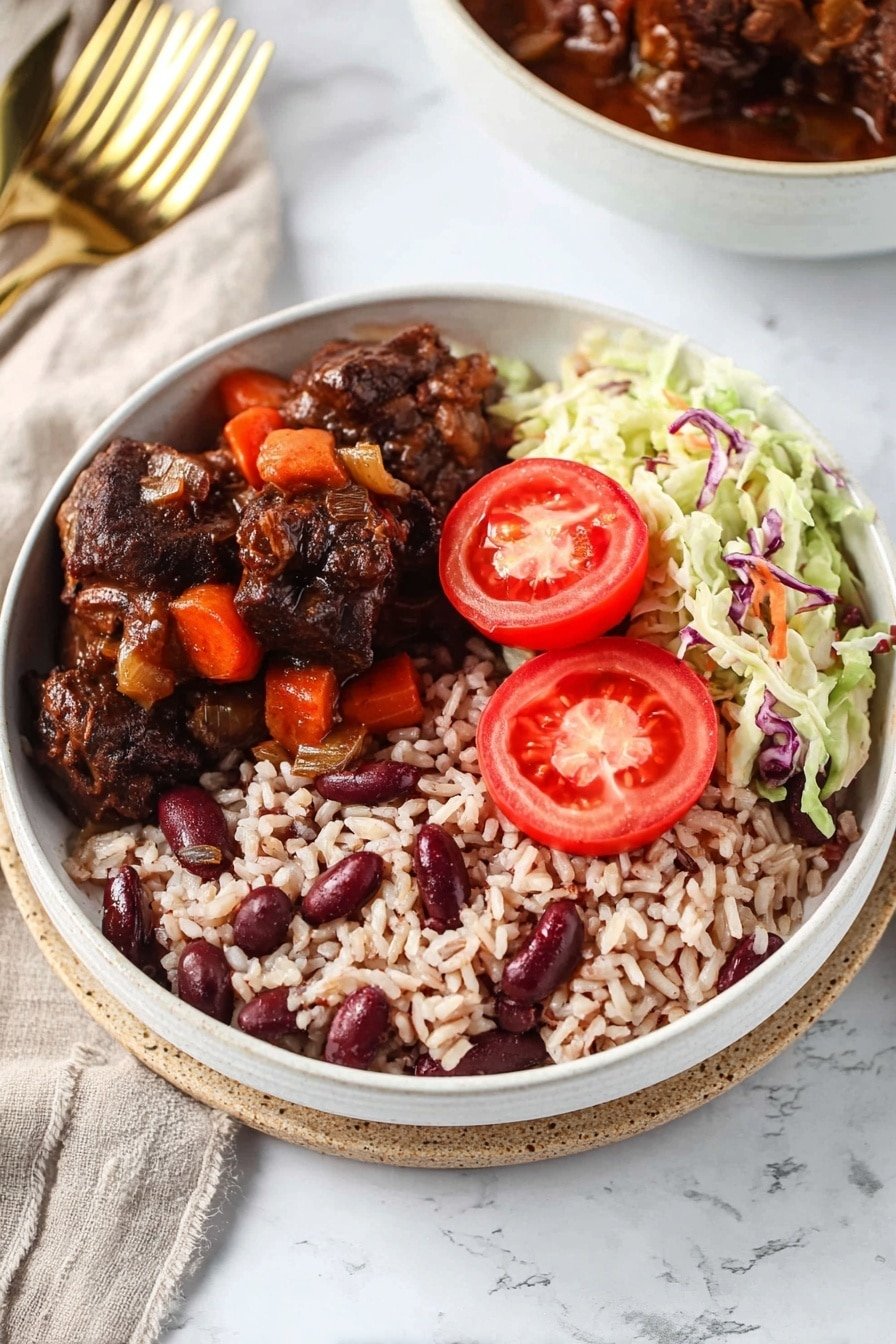 Jamaican Oxtail Stew Recipe - Article Image 2 — Jamaican Oxtail Stew, Jamaican Oxtail Stew recipe, Jamaican stew, Caribbean oxtail dish, hearty Jamaican oxtail stew