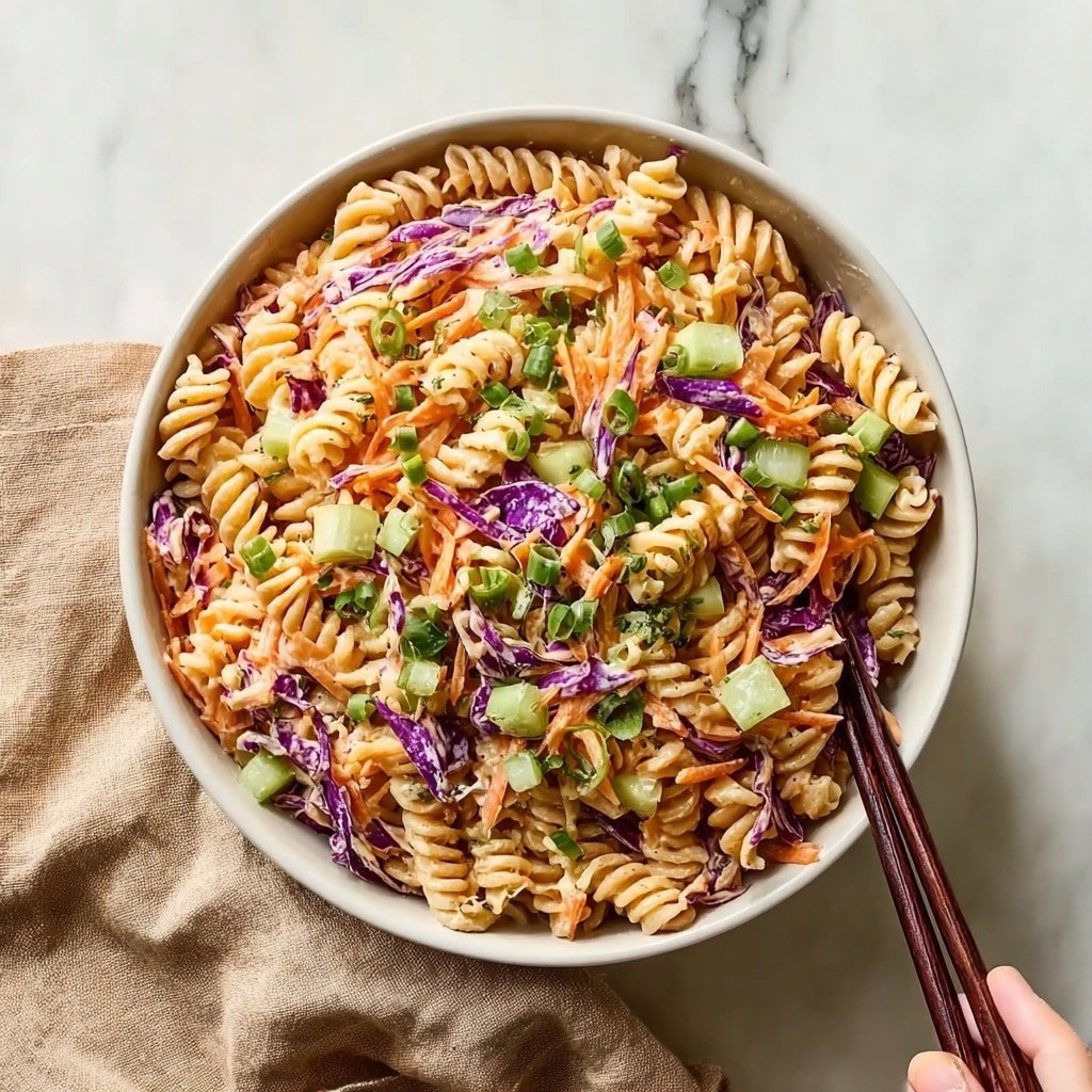 High Protein Asian Pasta Salad Recipe - Article Image 2 — High Protein Asian Pasta Salad, Asian Pasta Salad, protein-packed pasta salad, healthy Asian pasta recipes, quick nutritious pasta dishes