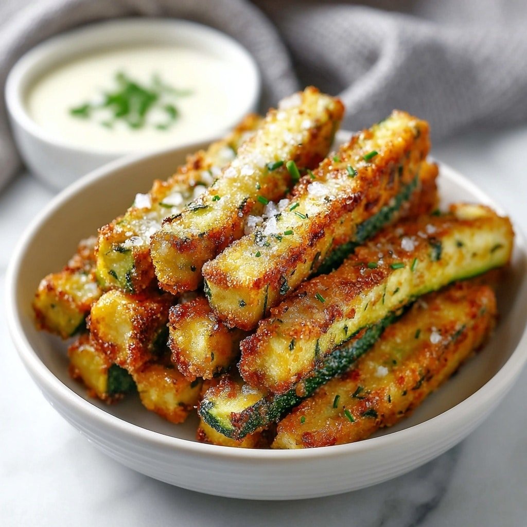 Crunchy Air Fryer Zucchini Fries Recipe - Article Image 2 — Crunchy Air Fryer Zucchini Fries, healthy zucchini fry recipes, crispy vegetable fries, quick air fryer snack, homemade zucchini fries