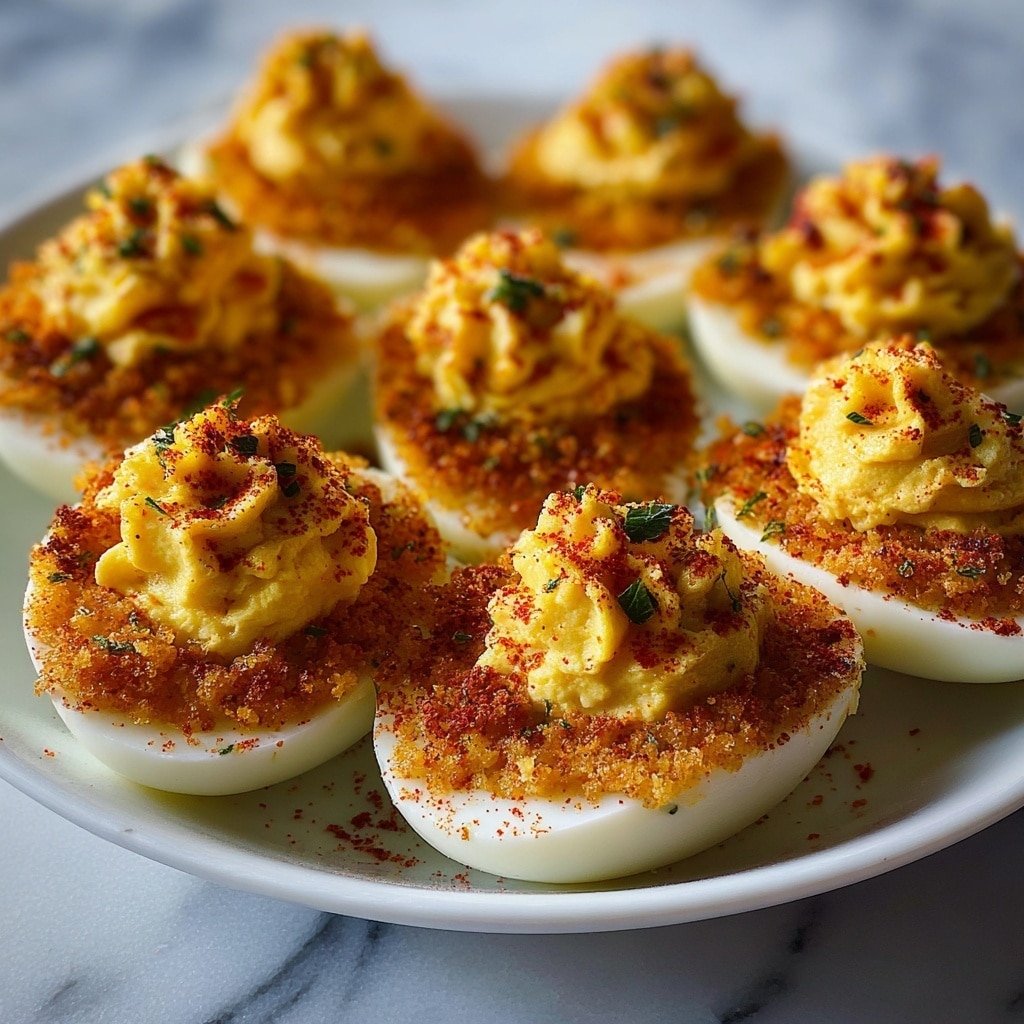 Spicy Cajun Bayou Deviled Eggs Recipe - Article Image 2 — Spicy Cajun Bayou Deviled Eggs, Cajun deviled eggs recipe, spicy appetizer ideas, Cajun-inspired party snacks, flavorful deviled eggs