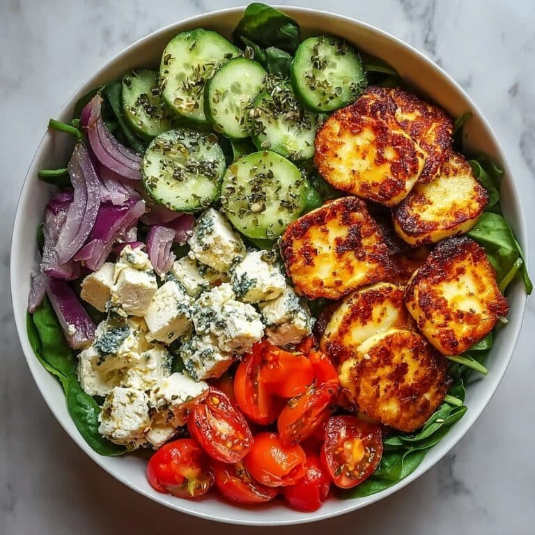 Crispy Halloumi Greek Power Bowl Recipe