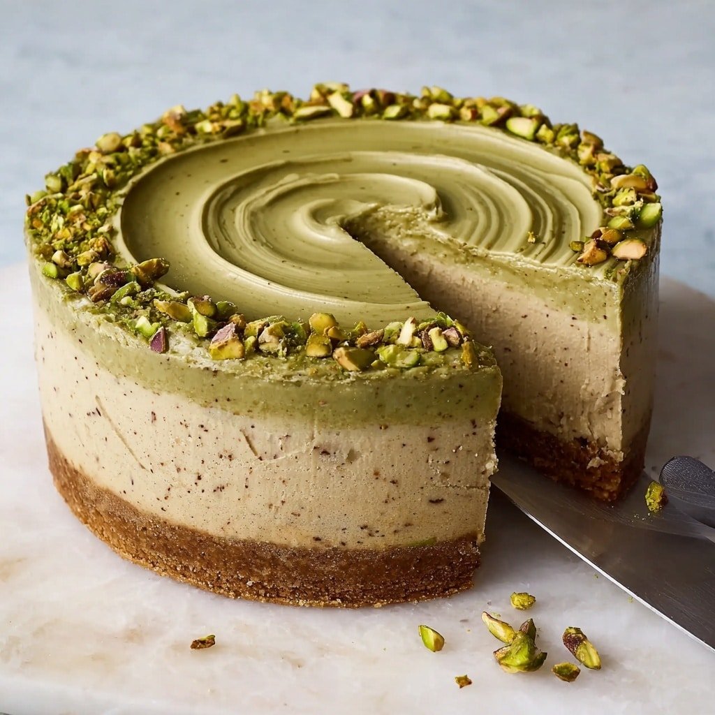 Cream Cheese Pistachio Cheesecake Recipe - Article Image 2 — Cream Cheese Pistachio Cheesecake, pistachio cheesecake recipe, easy pistachio dessert, no-bake cheesecake with pistachios, creamy nutty cheesecake