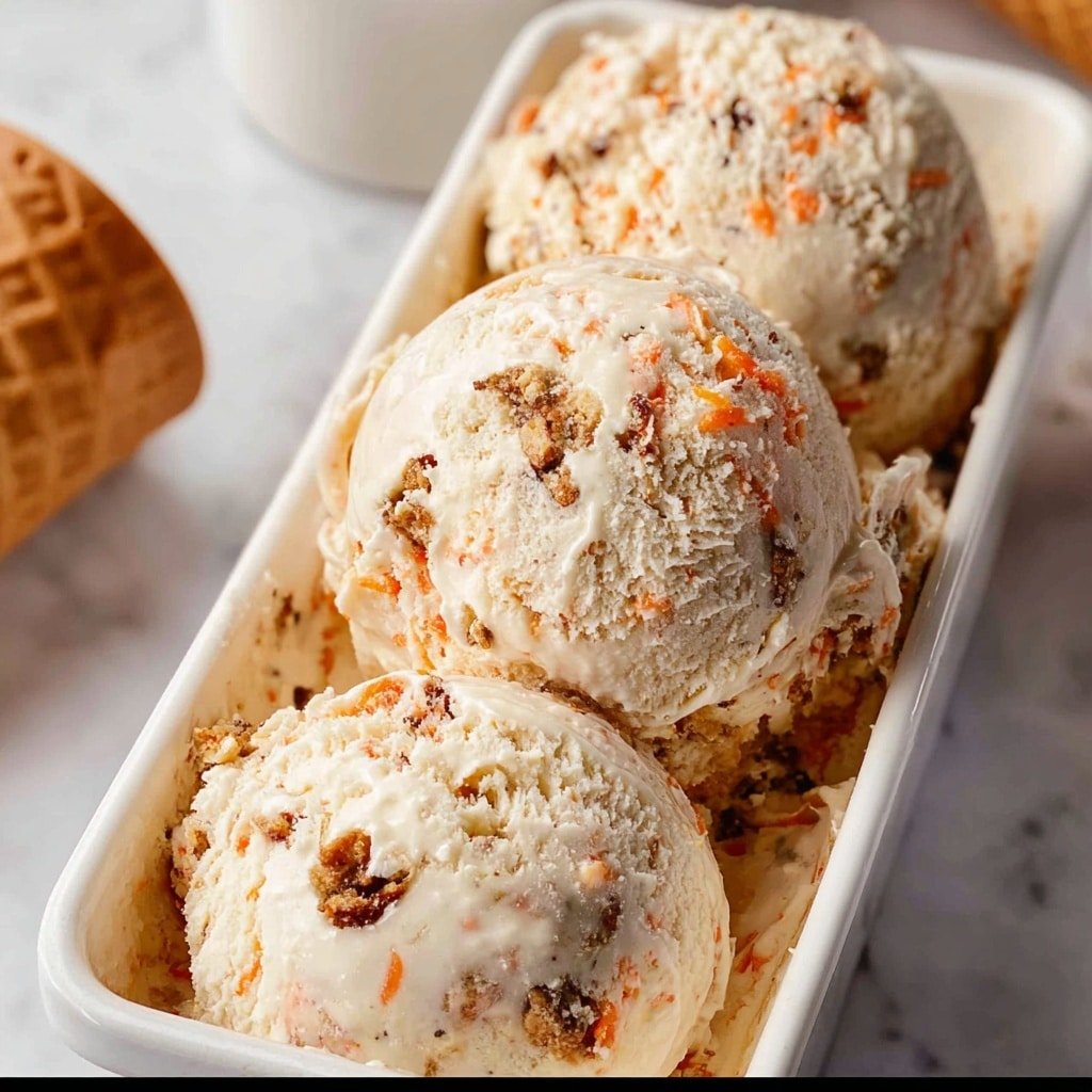 Carrot Cake Ice Cream Recipe - Article Image 2 — Carrot Cake Ice Cream, best carrot cake ice cream, homemade carrot cake ice cream, no-churn carrot cake ice cream, creamy carrot cake dessert