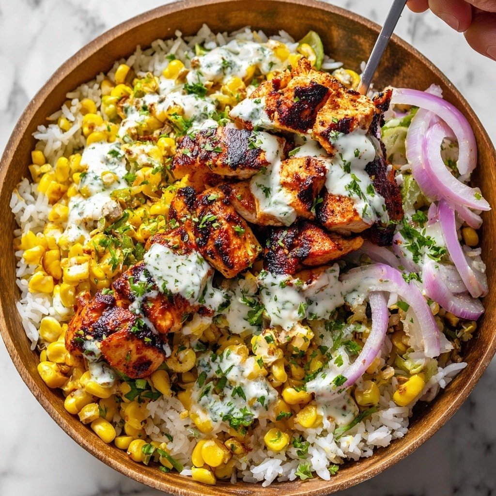 Street Corn Chicken Bowl Recipe - Article Image 2 — Street Corn Chicken Bowl, Mexican-inspired chicken bowls, easy street corn dishes, flavorful chicken and corn bowls, quick weeknight dinner ideas
