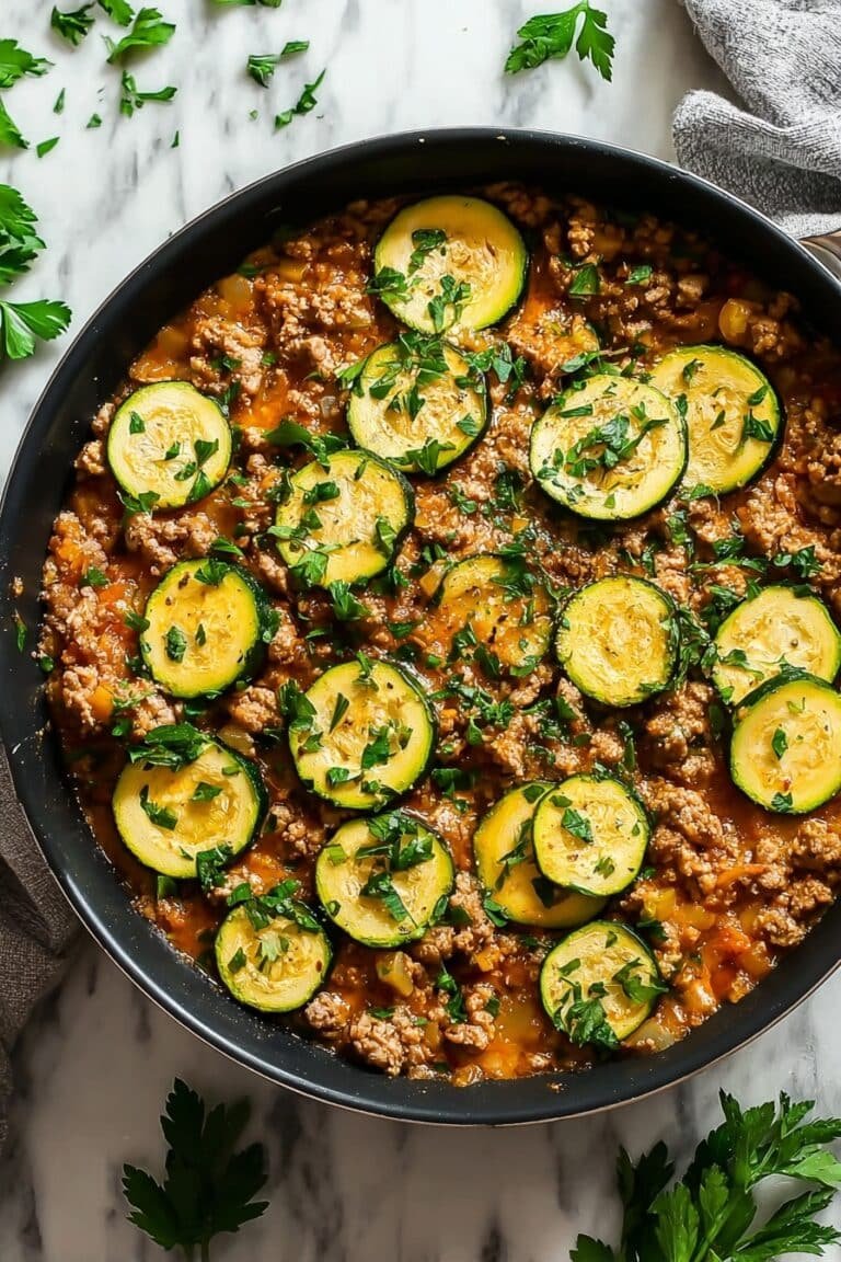 Ground Turkey and Zucchini Skillet Recipe