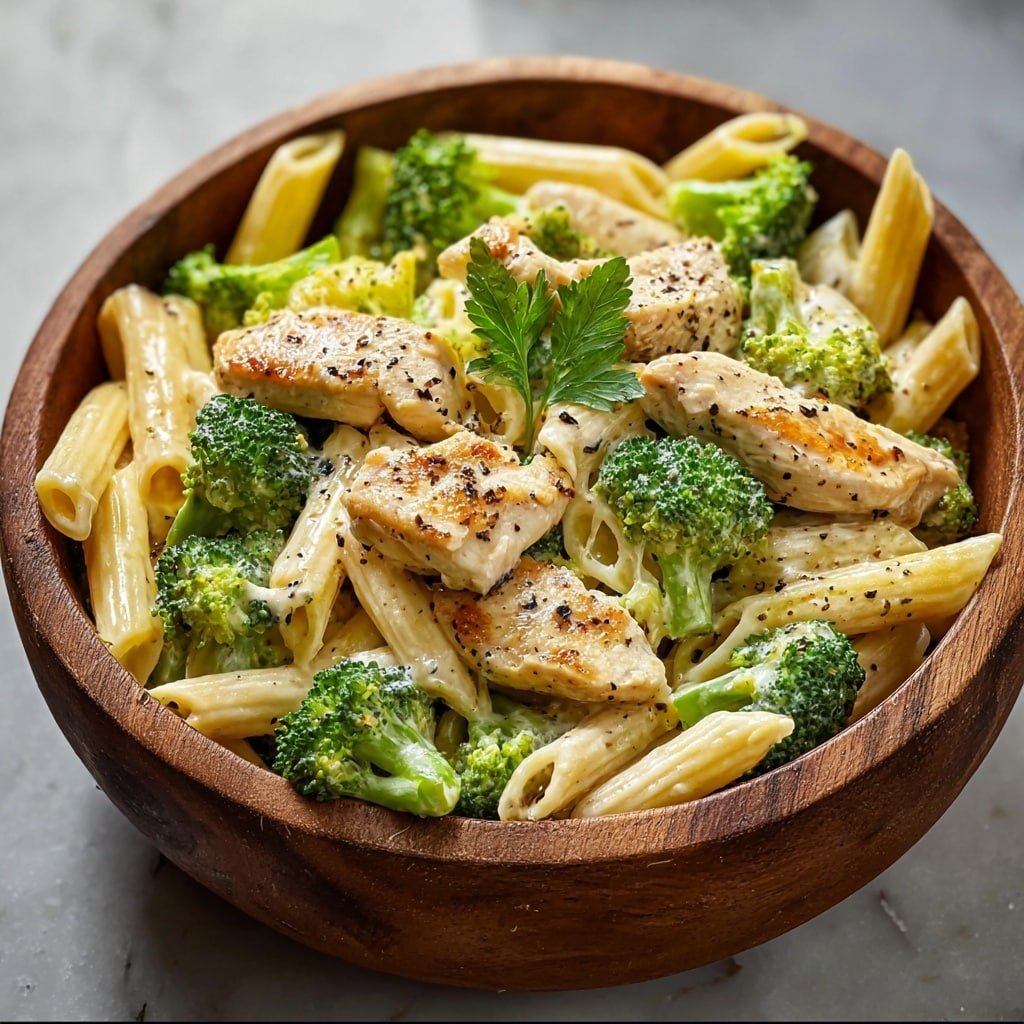 Creamy Chicken Broccoli Penne Recipe - Article Image 2 — Creamy Chicken Broccoli Penne, creamy chicken pasta recipes, easy chicken broccoli dinner, comforting pasta dishes, quick weeknight chicken pasta