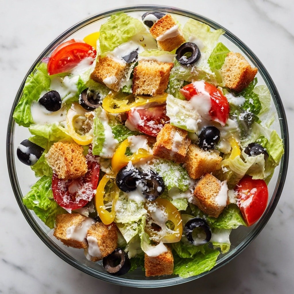 Olive Garden Salad with Zesty Dressing Recipe - Article Image 2 — Olive Garden Salad with Zesty Dressing, Olive Garden Salad, Copycat Olive Garden Salad, Easy Italian Salad Recipe, Vibrant Salad Side Dish