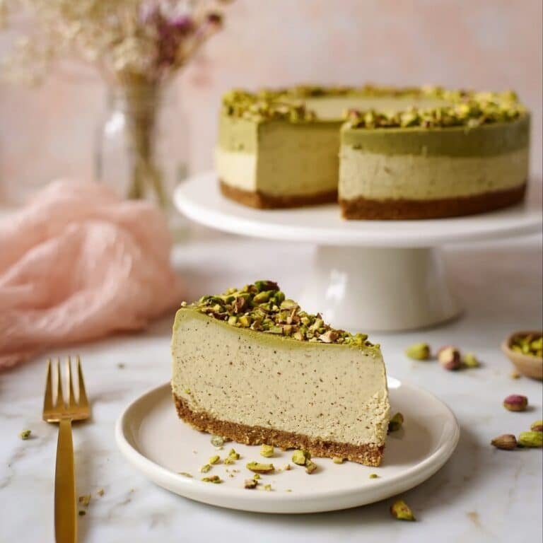 Cream Cheese Pistachio Cheesecake Recipe