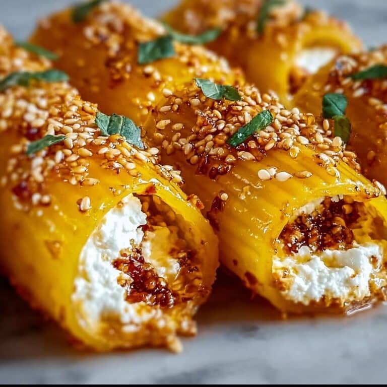 Oven Fried Feta Rolls with Chili Honey Recipe
