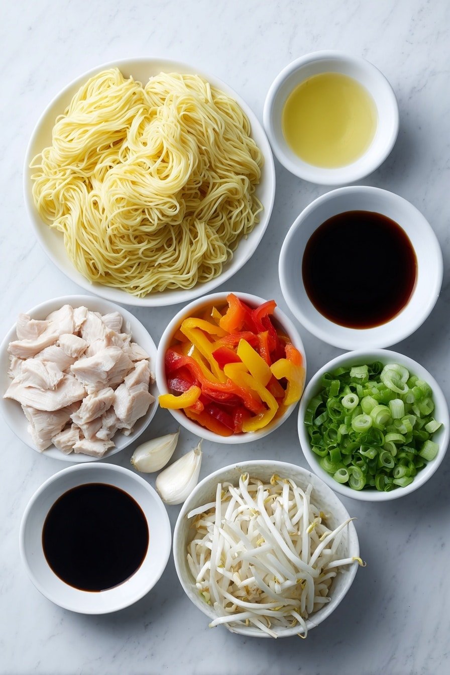 Easy Cantonese Chow Mein Recipes Recipe - Ingredients Image — Easy Cantonese Chow Mein Recipes, quick stir-fry noodles, flavorful Chinese noodle dish, weeknight Chinese recipes, savory vegetable stir-fry