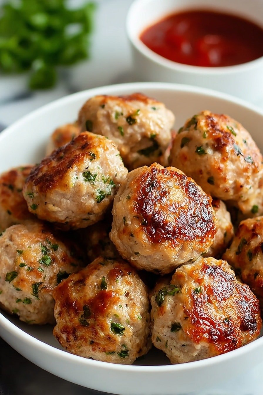 Mini Turkey Meatballs with Marinara Recipe - Article Image 1 — Mini Turkey Meatballs with Marinara, turkey meatball recipe, Italian meatballs, easy meatball recipe, hearty marinara sauce