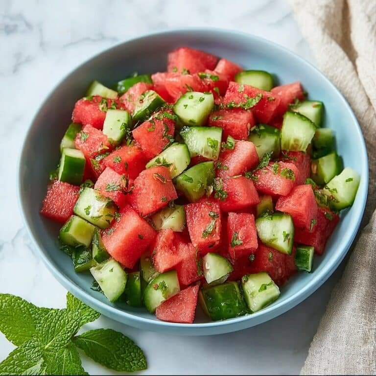 Refreshing Watermelon Cucumber Salad Recipe