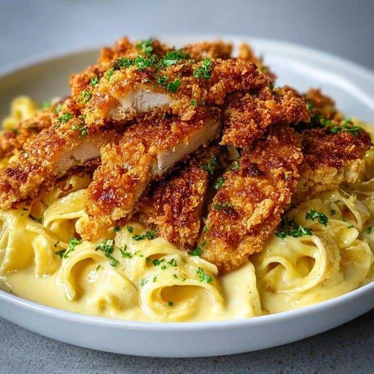 Crispy Chicken with Creamy Pasta Recipe