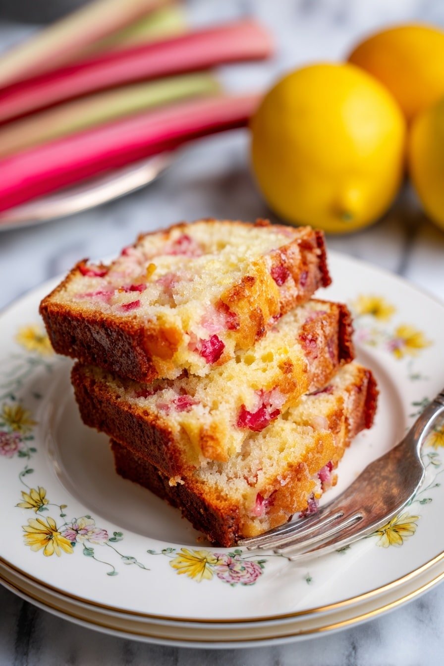 Lemon Rhubarb Bread Recipe
