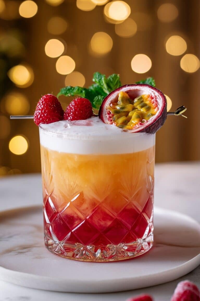 Raspberry Passionfruit Tequila Sour Recipe