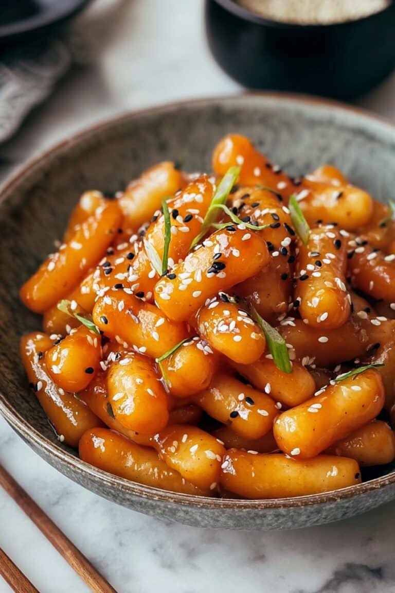 Sweet Soy Butter Korean Rice Cakes Recipe
