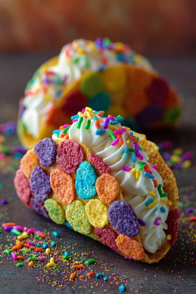 Fruity Pebbles Cheesecake Tacos Recipe