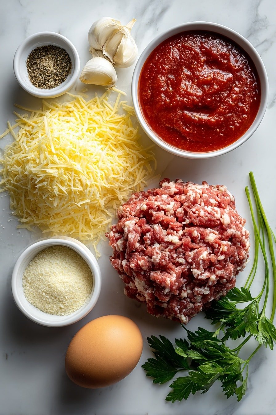 Keto Turkey Meatballs Recipe - Ingredients Image — Keto Turkey Meatballs, low-carb turkey meatballs, healthy turkey meatballs, easy keto meatballs, gluten-free turkey meatballs