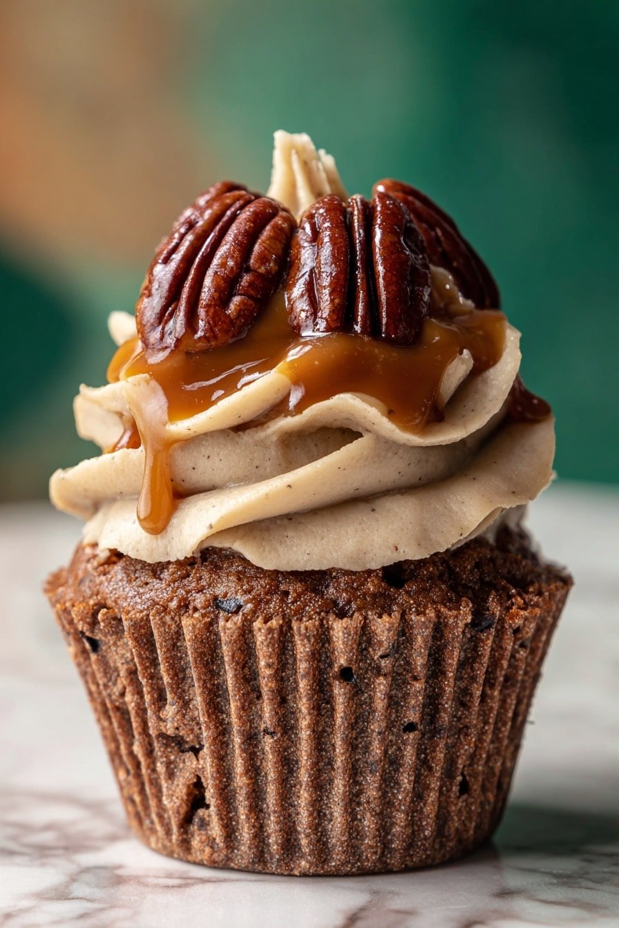 Pecan Pie Cupcakes Recipe - Article Image 1 — Pecan Pie Cupcakes, pecan cupcake recipe, easy pecan cupcakes, holiday dessert recipes, miniature pecan pies